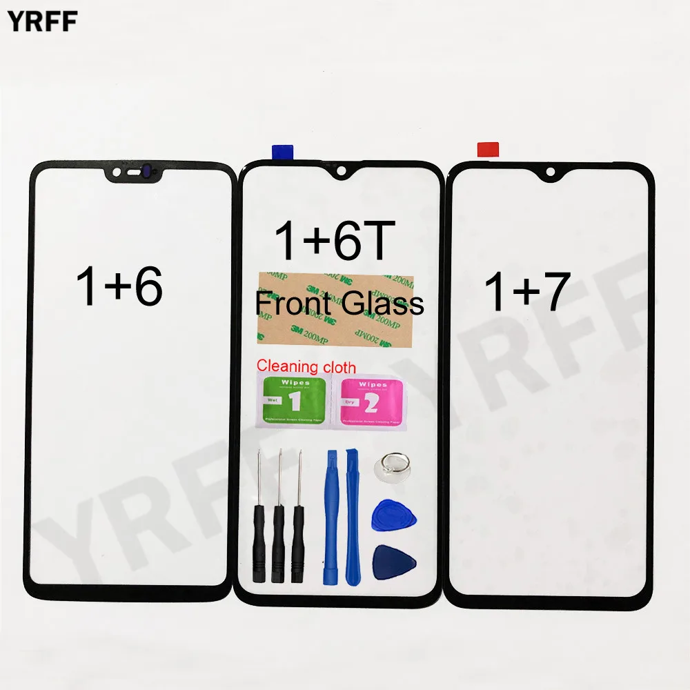 

Mobile Front Panel Glass For Oneplus 7 6T 6 Front Glass Outer Glass Cover Panel Replacement