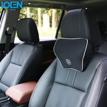 

LOEN 1PCS Car Neck Pillow Cushion Headrest Pillow Memory Foam Flax Cloth Neck Pillow Auto Seat Cover Headrest Neck Pillow