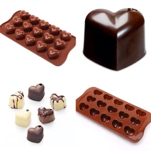 

1Pcs 15-cavity hearts silicone cake Chocolate Mold Jelly Mold Cake Moulds Bakeware