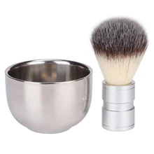 Чаша Парикмахерская для бритья из нержавеющей стали, чаша для бритья, Мужская чашка для бритья, чашка для бритья для мужчин, мужской инструмент для чистки лица, инструмент для бритья