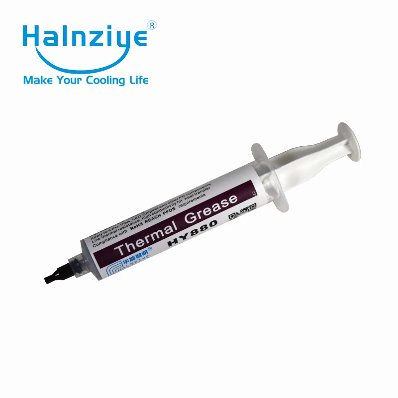 Фиксирующая компьютерная термопаста/термопаста Halnziye HY880 30 г шприц|halnziye hy880|thermal
