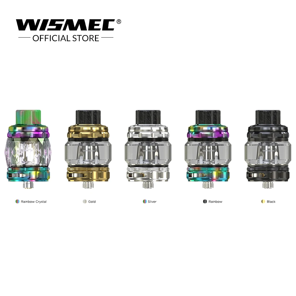 

[Official store] Wismec TROUGH Tank 6.5ml Electronic Cigarette Atomizer with WT01/WT02/WT03 Coil For 510 Box vape MOD