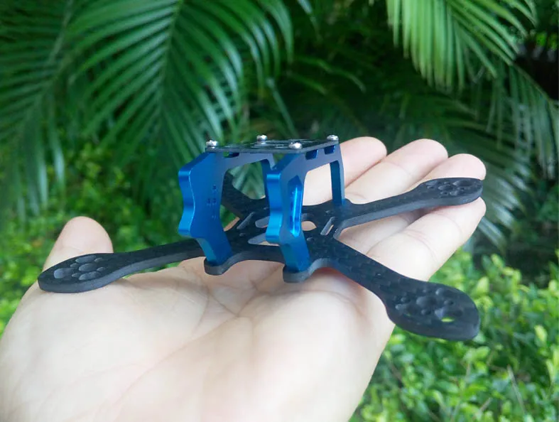 100/110/130 мм 3K Углеродное волокно CNC алюминиевый гоночный FPV Квадрокоптер рамка для RC