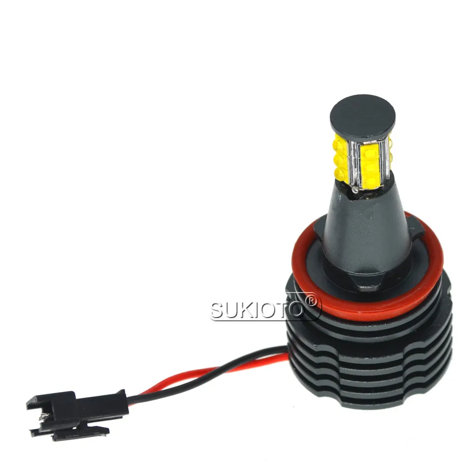 SUKIOTO 120W LED Angel Eyes H8 E92 LED Marker Chip 6500K White marker SUKIOTO 120W LED Angel Eyes H8  Car Styling light (9)