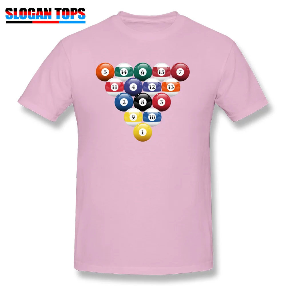 Billiard Ball0822yy Fall 100% Cotton Round Collar Tees Short Sleeve Funny T Shirt Graphic Printed On T Shirt Wholesale Billiard Ball0822yy pink