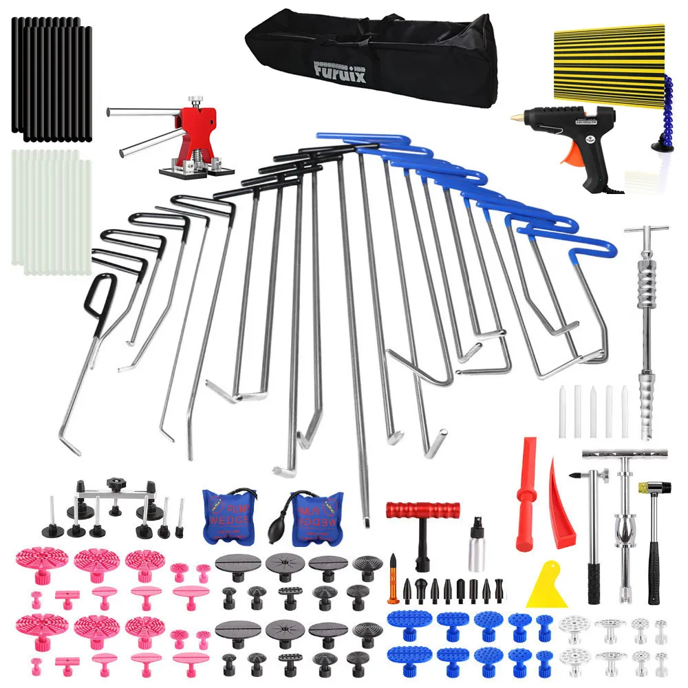 PDR Tool for Hail Damage Removal PDR Rods Dent Puller Slide Hammer Dent Lifter Glue Gun Tap Down Pdr Light Reflect Board