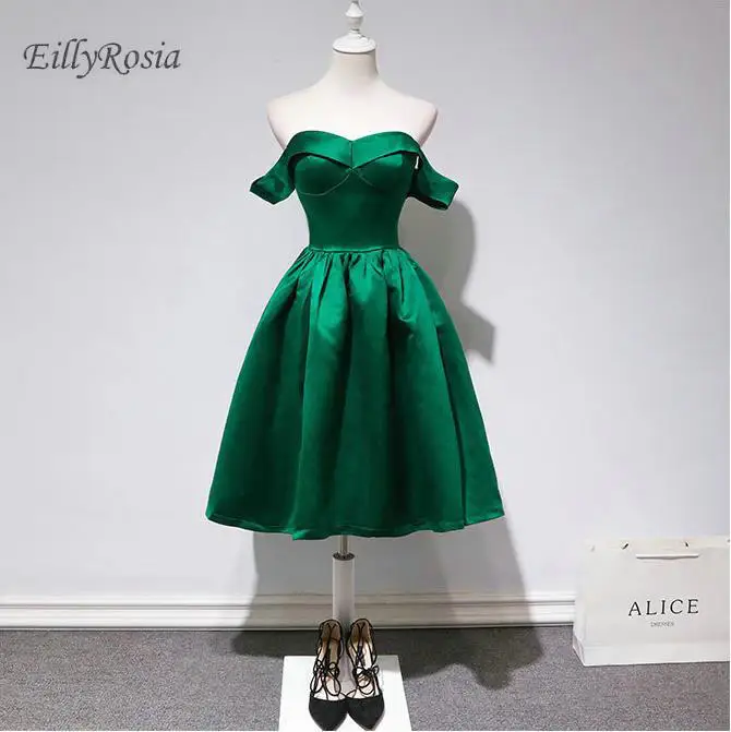 emerald green silk mini dress