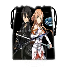 H-P630 на заказ Sword Art онлайн#10 Сумки на шнурке для мобильного телефона планшета ПК упаковка подарок Bags18X22cm SQ00806# H0630