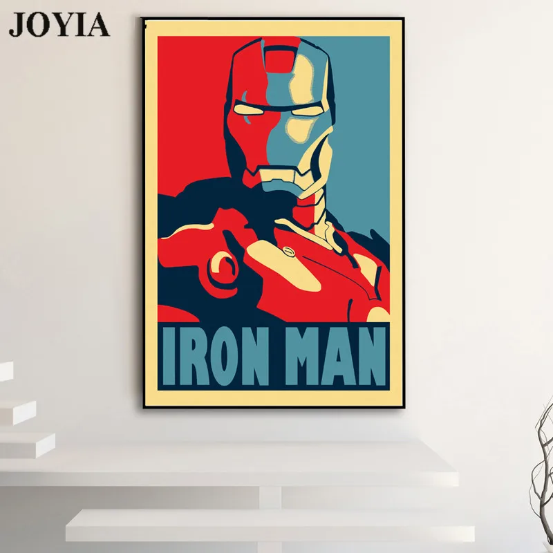 Superhero Iron Man Posters: Abstract Canvas Art Painting for Vintage Home Decor and Bedroom image 3