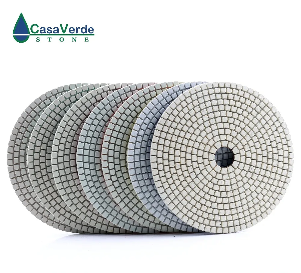 DC-AWSPP04 D150mm with 2.5mm 6 inch polishing pads dry and wet diamond polish pads for stone standard class 125mm dry and wet 5 inch polishing pads for polishing stone and concrete