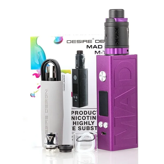 Desire Mad Mod Kit электронная сигарета испаритель 108 ВТ коробка мод с 3 мл распылитель E