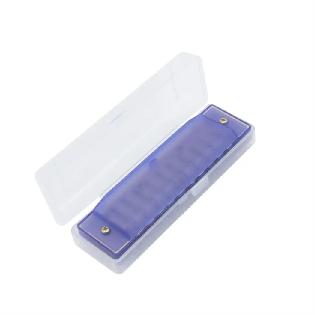 Портативный музыкальный инструмент пластиковая губная гармошка Детские музыкальные игрушки маленькие и милые, легко носить с собой 10 - Цвет: blue
