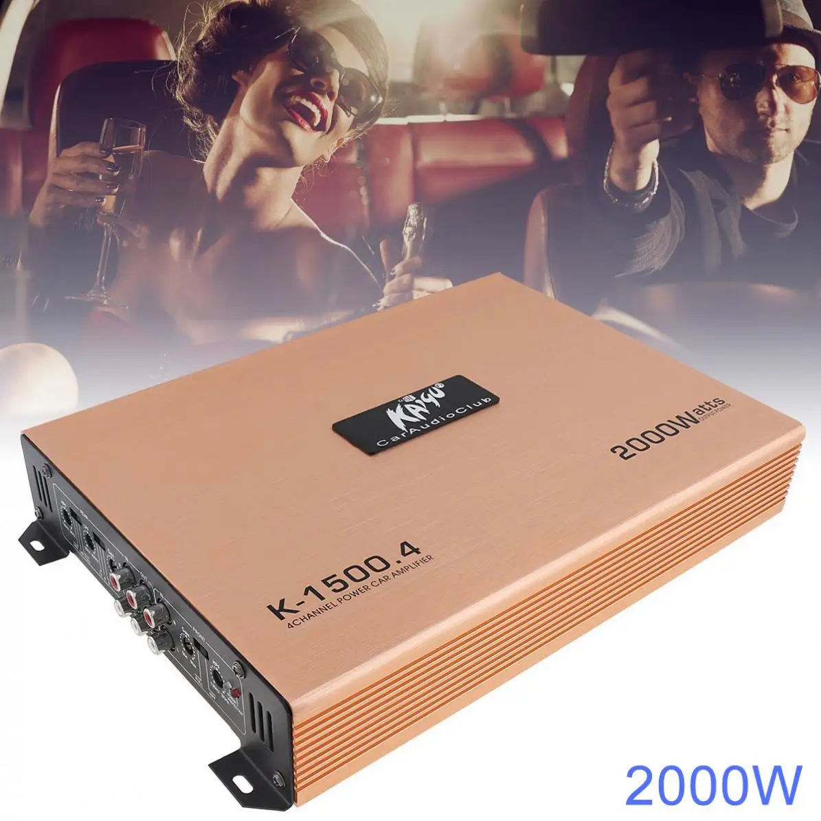 2000W High Power Class AB Digital 4 Channels Aluminum Alloy High Power