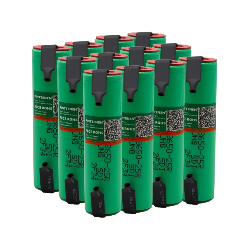 1/2/3/4/10 PCS original de 18650 2500 mAh batera INR 18650 25R 3,6 V de 20A dedicado de energa de la batera PRR+ de nquel