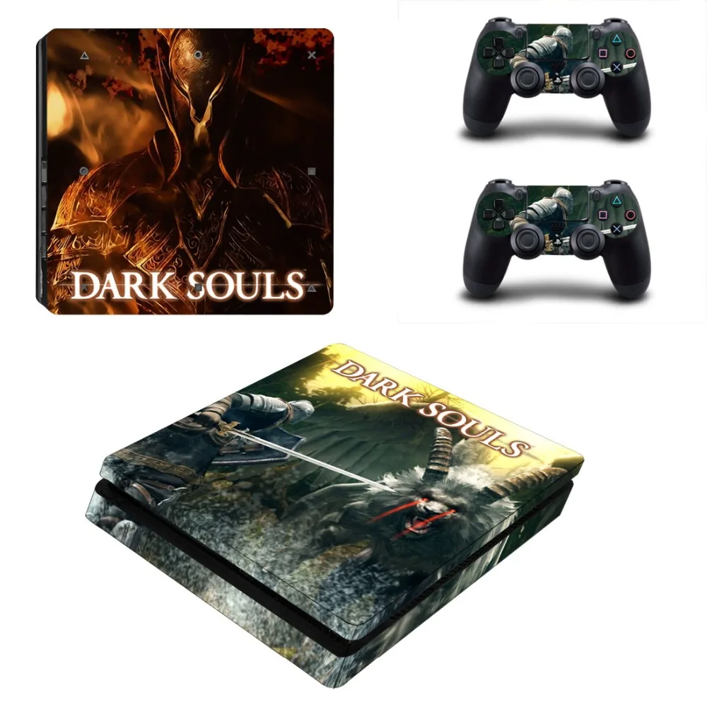 Игра Dark Souls PS4 тонкая кожа Наклейка виниловая для консоли Playstation 4 и 2 контроллеров PS4 тонкая кожа Наклейка