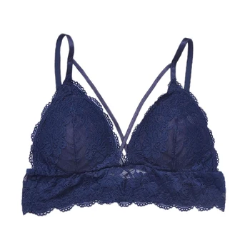 

2020 Summer Underwear Women Ladies Sexy Bras for Women Lace Beauty Back Wire Free Lingerie Removable Chest Pad Bra