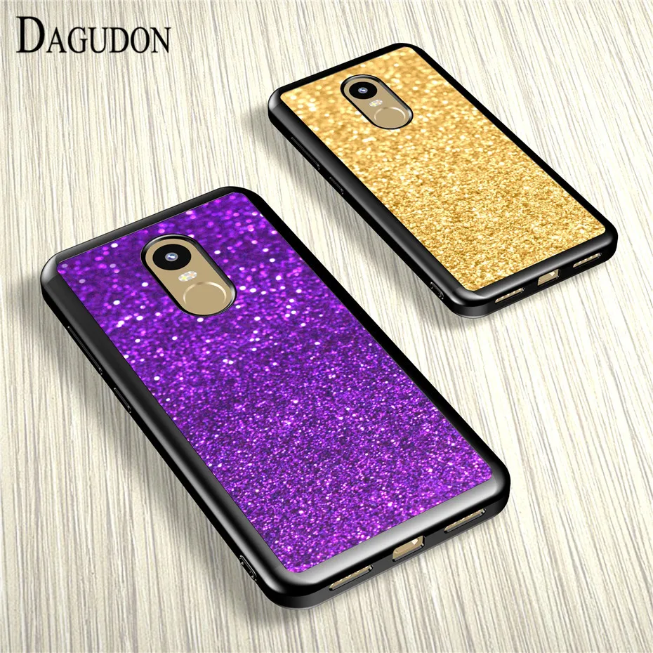 Чехол для телефона DAGUDON Xiaomi Redmi Note 4X чехол 4 блестящий с порошком мягкие чехлы из