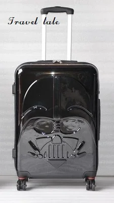 

Travel tale ABS+PC 20/24/28 inch Cartoon darth vader Rolling Luggage Spinner brand High quality Travel Suitcase