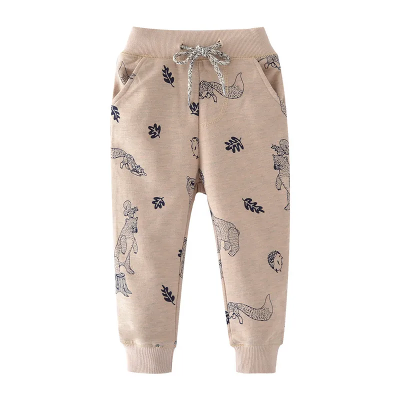 Дизайн; спортивные штаны для маленьких девочек с рисунком животных; Лидер продаж; осенняя одежда для детей; брюки для мальчиков наивысшего качества; От 2 до 7 лет