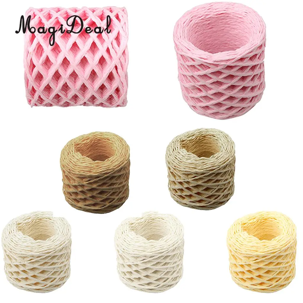 

MagiDeal 30 Metres Paper Raffia Cords Twine Ropes Strings for DIY Craft For Wedding Birthday Party Gifts Packing Decoration