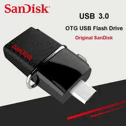 Sandisk USB флеш-накопитель 16 ГБ 32 ГБ 64 Гб 128 ГБ 256 ГБ 150MBS Ultra двойной OTG USB 3,0 ручка-накопитель U диск для компьютера телефон ПК