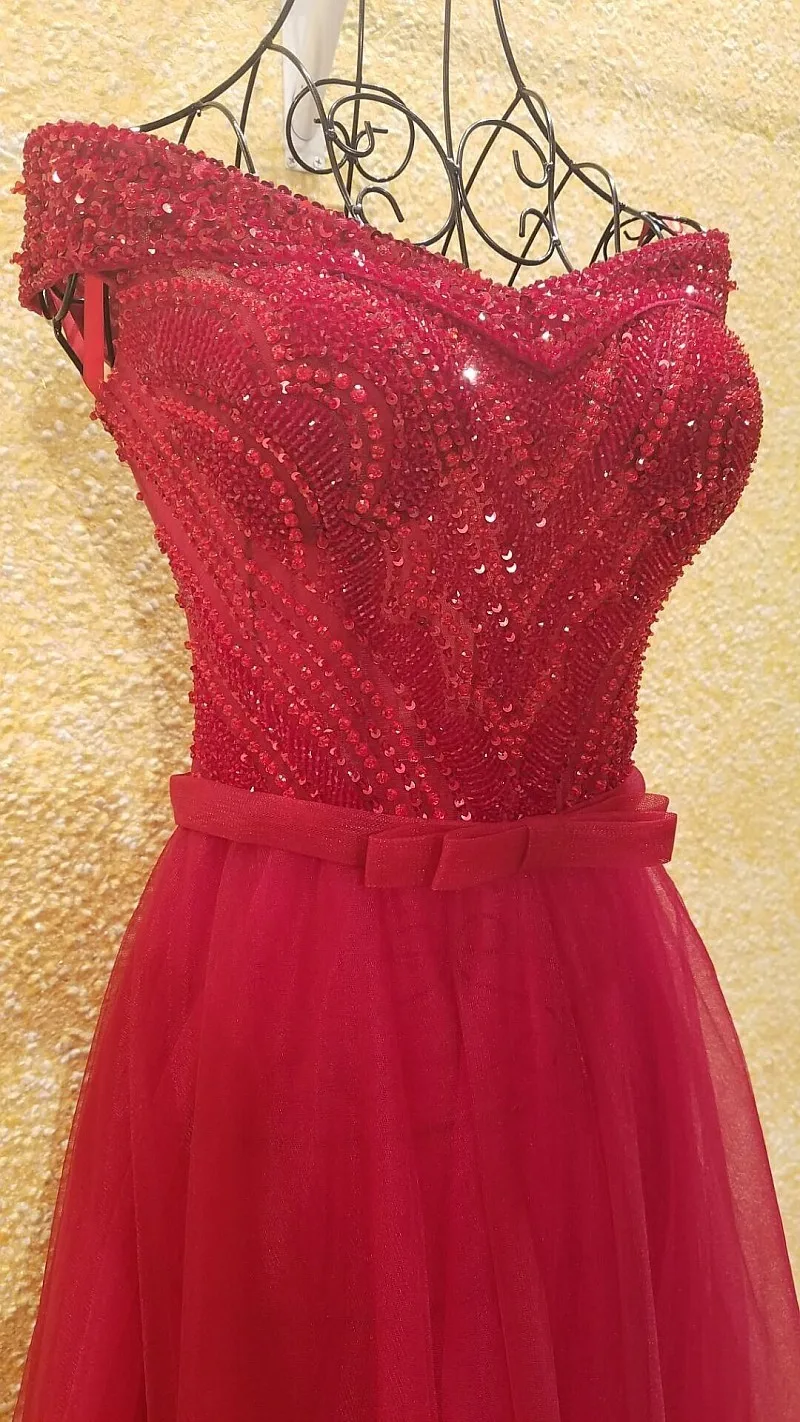 Xl9542 vestido de festa красное платье для выпускного вечера с v образным вырезом открытыми