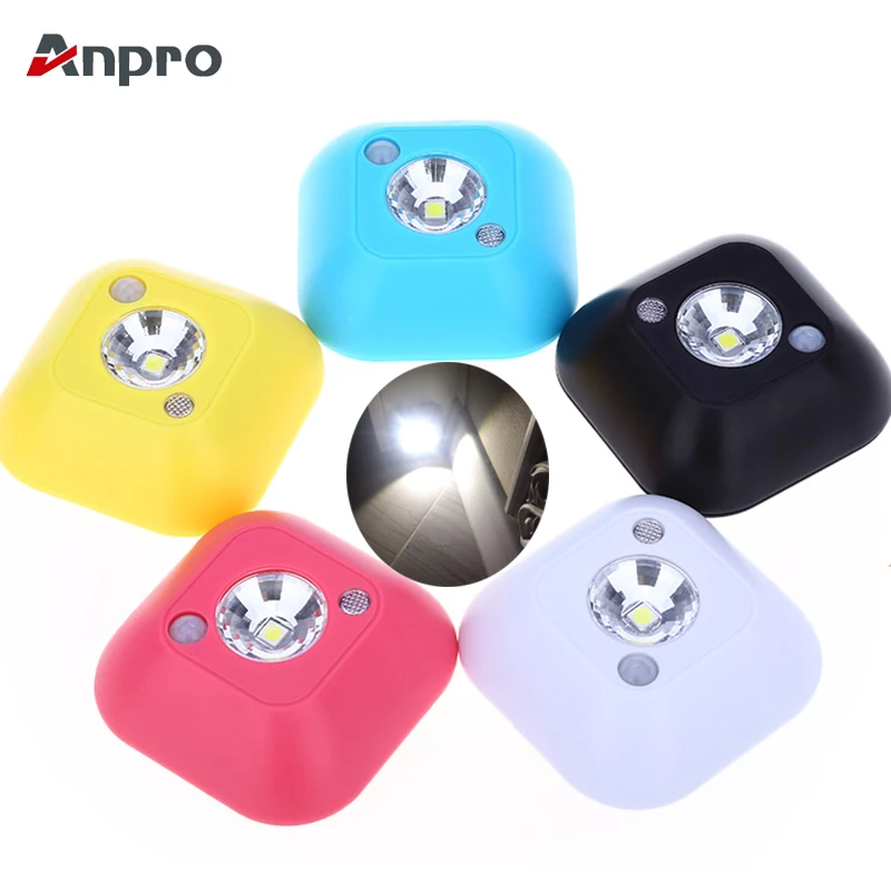 

Anpro LED Dual Induction PIR Infrared Motion Sensor Lamp Wall Lamp bed cabinet cabinet corridor lamp Sensor Night Light