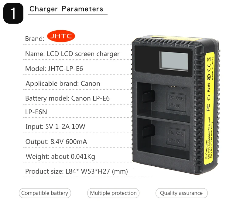 LP-E6 батарея для Canon EOS 5DS 5D Mark II Mark III 6D 7D 60D 60Da 70D 80D DSLR EOS батарея LP E6 2200 mAh/8,4 V зарядное устройство