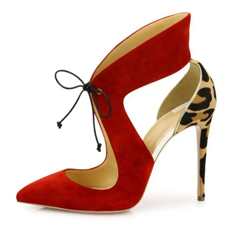 leopard and red heels