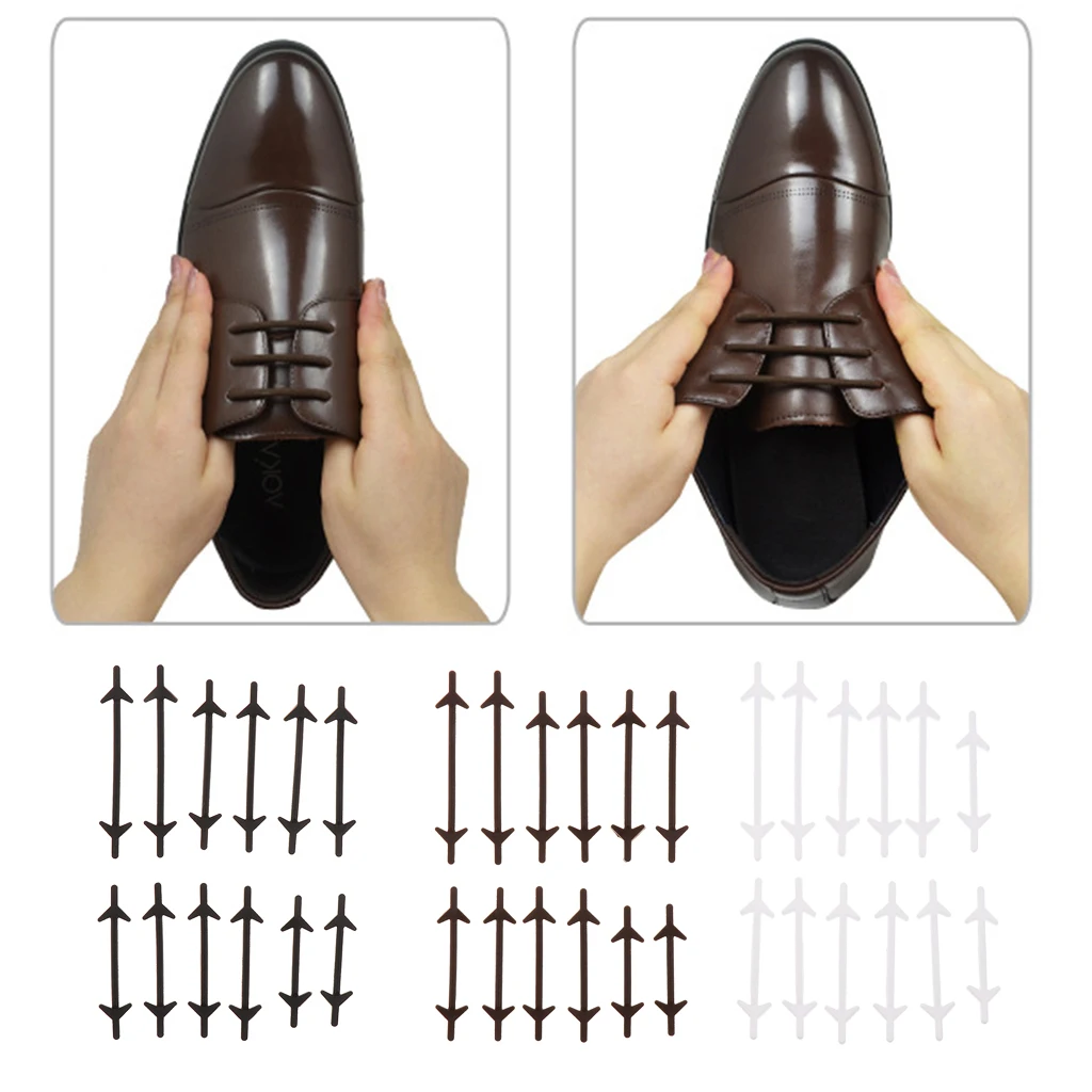 12 шт шнурки без завязок эластичные силиконовые шнурки черный белый шнуровки резиновые для женщин Мужская обувь аксессуары оптом