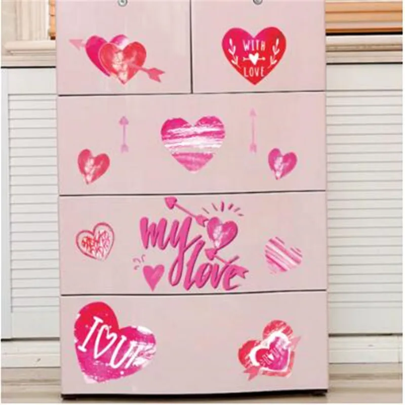 

1 PCS Funny My Love Cute Suitcase Decorative Stickers Cup Stickers For Home Decor Girls Bedroom20*30cm