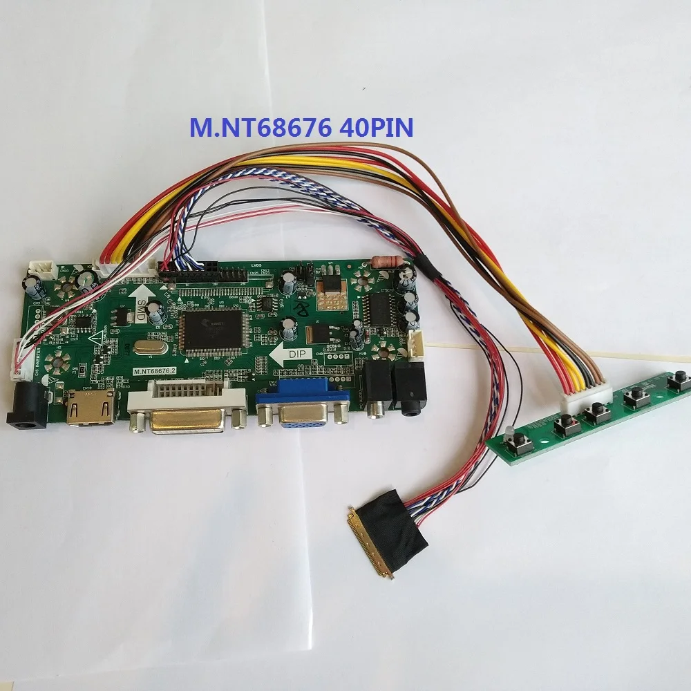 

Kit For N140BGE-L33 14" LVDS 40pin LCD LED Panel Screen Controller board 1366X768 VGA HDMI DIY 2019 Driver DVI Audio