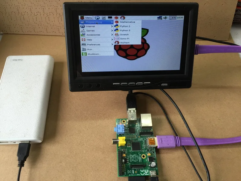 Новый 7 дюймовый сенсорный IPS монитор 1024*600 ЖК модуль с HDMI VGA AV дисплеем Raspberry Pi 3