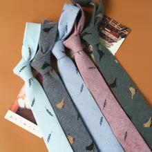 Модные галстуки для мужчин, хлопковые Узкие галстуки, обтягивающие галстуки, галстуки для зимы, мужские вечерние галстуки, обтягивающие галстуки, повседневные Галстуки с принтом на шее, галстуки