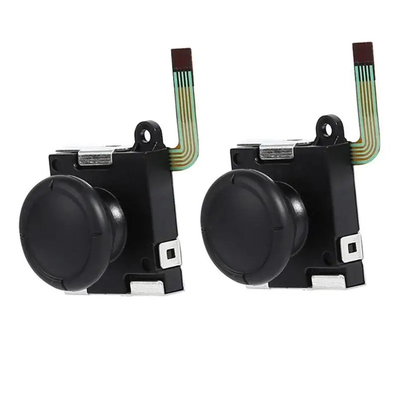 1 Set 3D Analog Joystick Thumb Easy to Install and Disassemble Sticks w/Silicone Cap Kit Fit for Nintend Switch 105mm*50mm*10mm