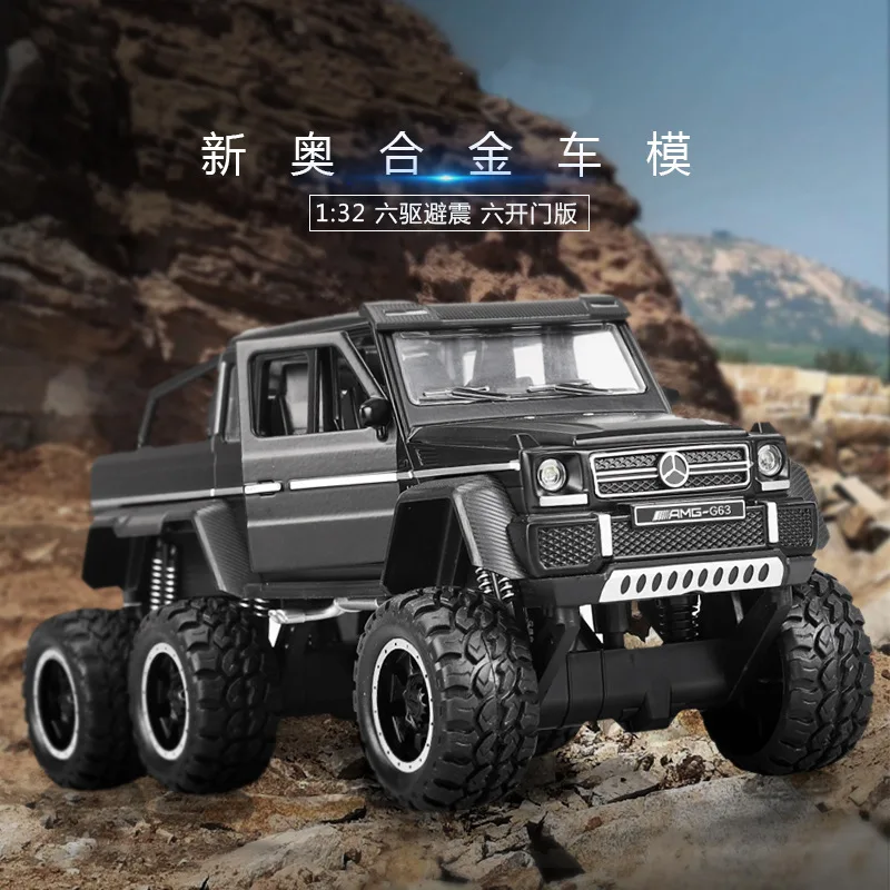 

1:32Cross-Country Alloy Car Model Metal Diecast Toy Vehicles Car With Pull Back Flashing Musical Gift For Kid's Race Car toys
