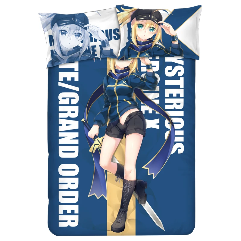 

Fate grand order FGO Anime Bed Sheet or Duvet Cover sets with Two Pillow cases bedding Linen