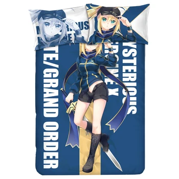 

Fate grand order FGO Anime Bed Sheet or Duvet Cover sets with Two Pillow cases bedding Linen