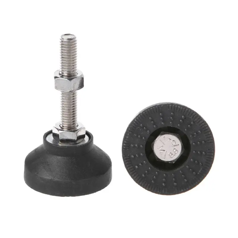 

10pcs Adjustable Lathe Leg Thread Type levelling Feet Swivel Base Articulating Leveling legs Furniture Glide Pad M10
