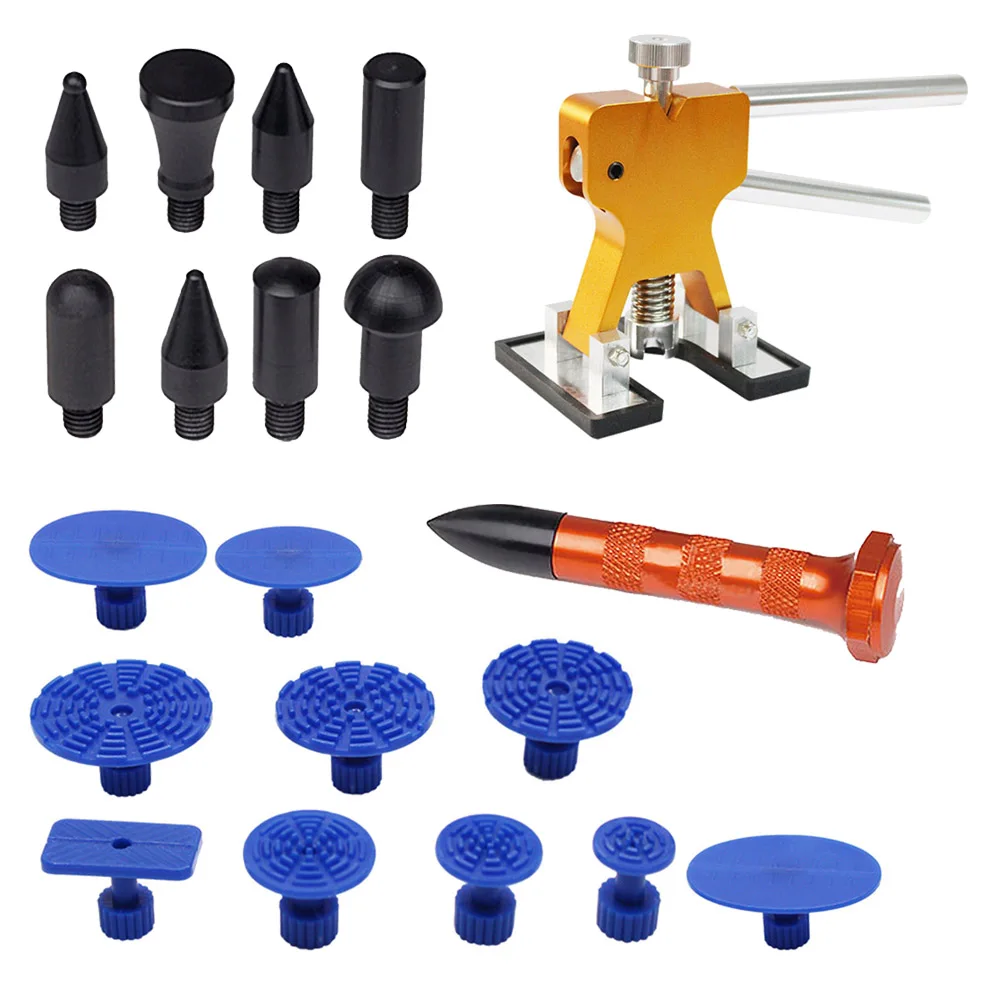 Tool Kit Paintless Dent Repair Tools Dent Removal Tapper Dent Puller Tabs Dent Lifter Hand Tool