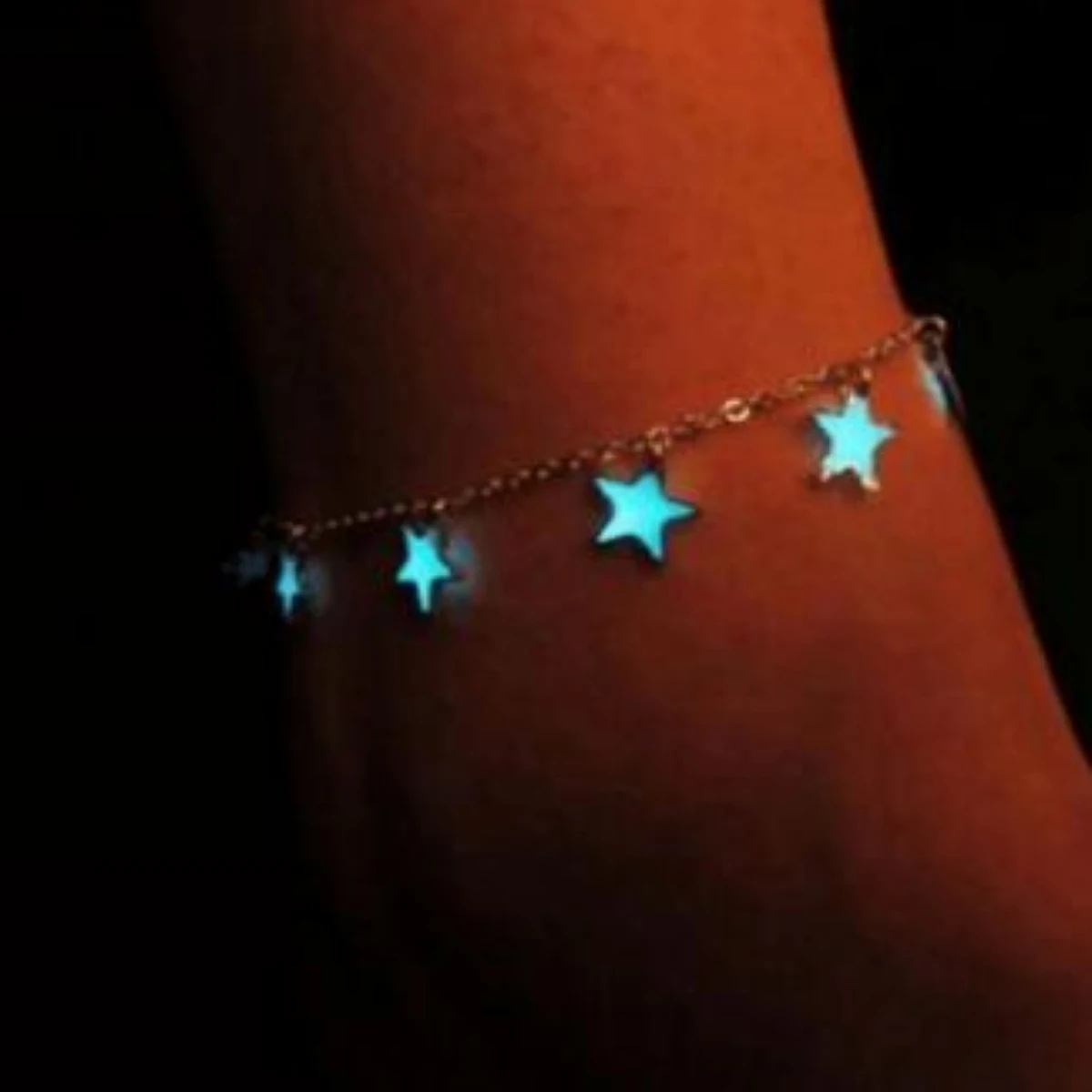 Винтажная светящаяся цепочка для ног пляжный ножной браслет Shellhard модные ювелирные изделия Очаровательный светится в темноте Звезда Сердце браслет на лодыжку - Окраска металла: Style2