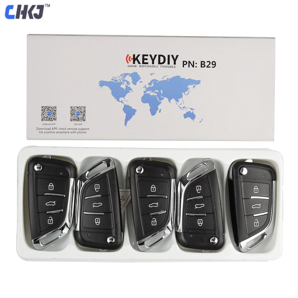 

CHKJ 5PCS/LOT Original KEYDIY KD B29 For KD900/KD-X2 Key Programmer KD MINI B Series Remote Control Free Shipping