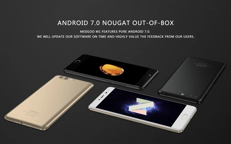 Stock in Europe MEIIGOO M1 6GB RAM 64GB ROM Helio P20 MTK6757 2.3GHz Octa Core 5.5 Inch 2.5D FHD Screen Android 7.0 4G LTE Smartphone