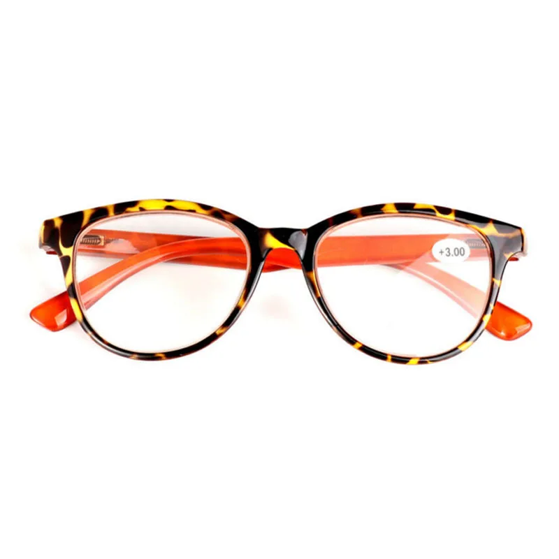 

Women Retro Leopard Reading Glasses Full Frame Resin Lens Magnifier Eyeglasses 1.0 To 3.5 Spectacles R133