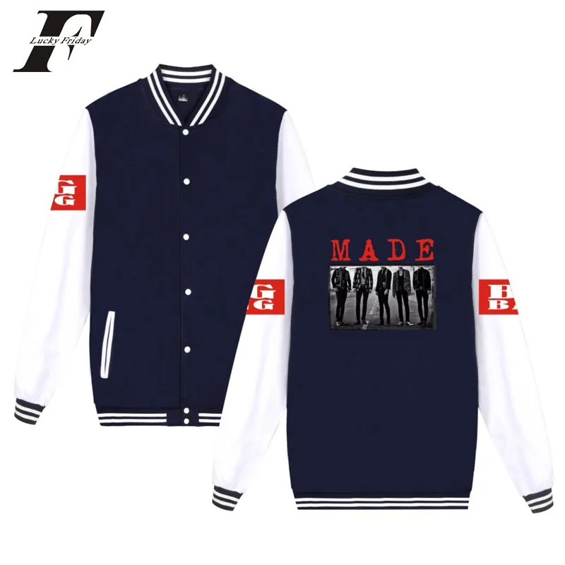 LUCKYFRIDAYF bigbang kpop Спортивная модная бейсбольная куртка мужские и женские толстовки