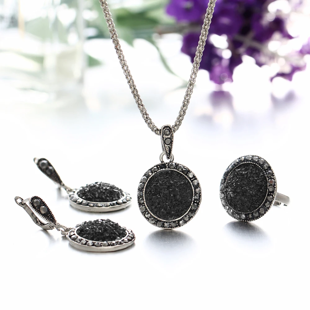 Zinc alloy fashion jewelry set woman full set of jewelrys necklace