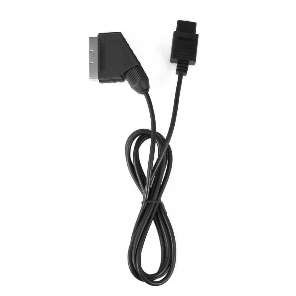 ПВХ RGB Scart видео av-кабель, игровой шнур, 1,8 м, RGB видео кабель для PAL Super для kingd N64 NGC SNES, черный, новинка
