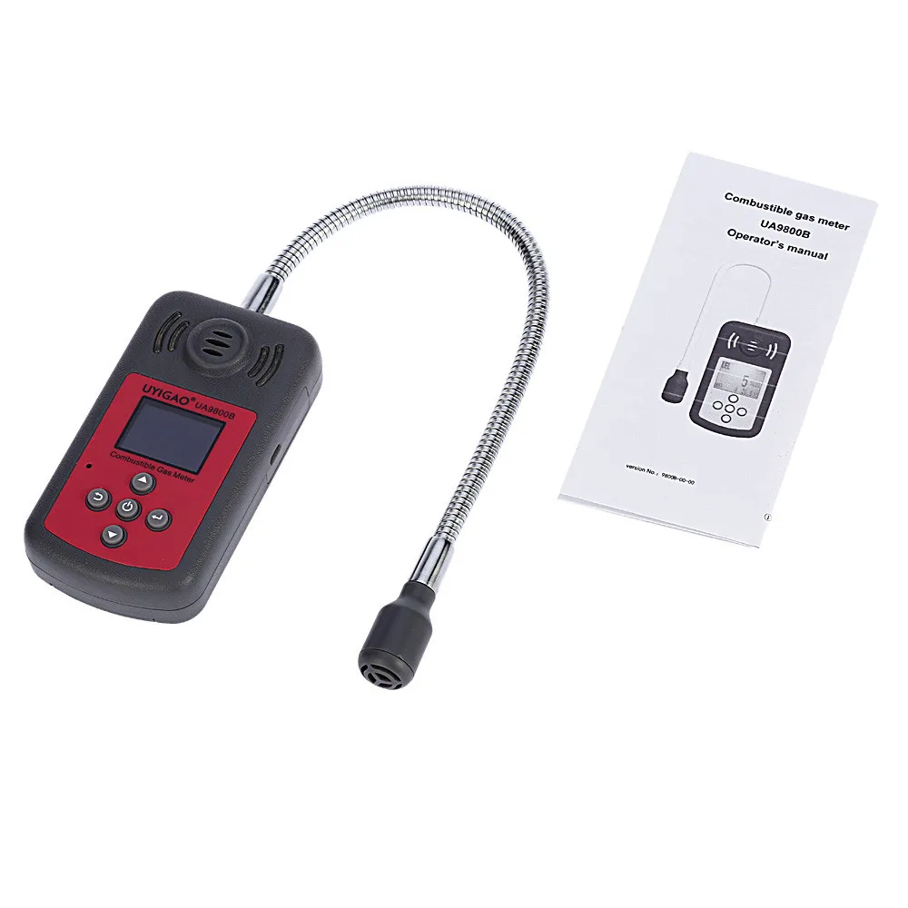 ЖК-цифровой детектор горючих газов автомобильный детектор утечки газа определение местоположения Тестер диагностический инструмент звуковой светильник