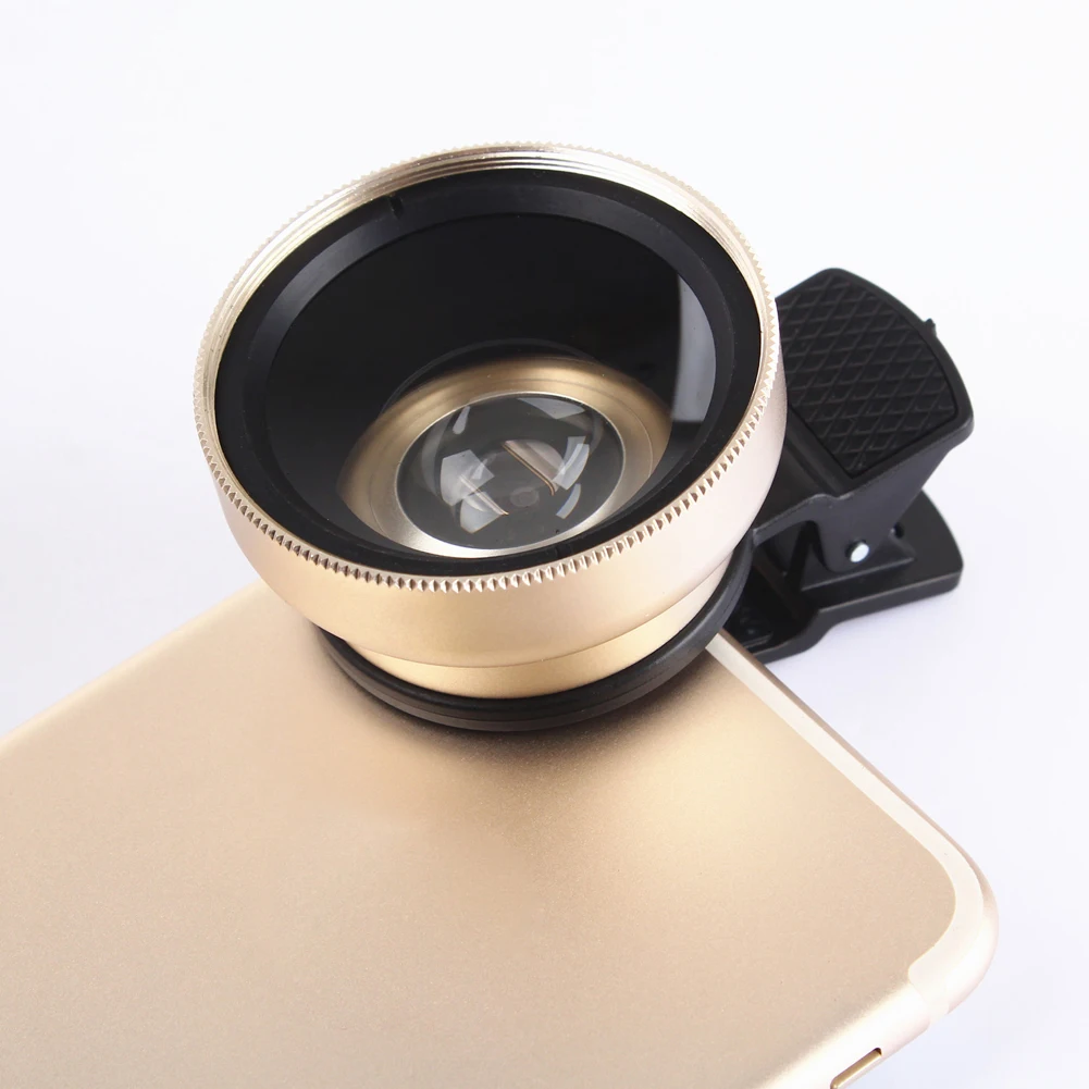 ALLOET 2 in1 Universal Mobile Phone Clip Lens 49mm 0.45X Super Wide