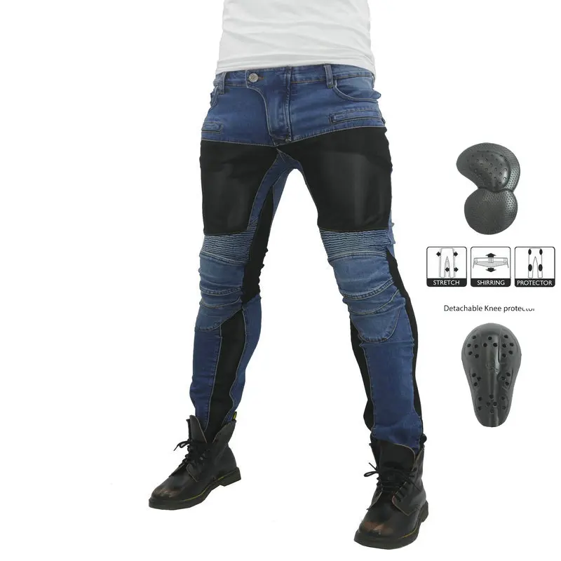 

2019 PK719 Pants Motorcycle Pants Men Moto Jeans Protective Gear Riding Touring Motorbike Trousers Motocross Pants With Mesh